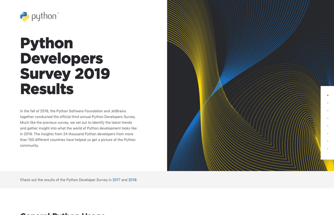 Python Software Foundation と JetBrains の Python 利用調査 2019